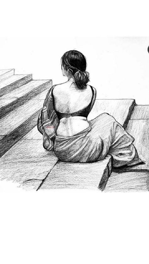 ख्याल तुम्हारे हमारे Easy Drawing Step By Step, Pencil Drawing Images, Abstract Pencil Drawings, Pen Art Work, Boho Art Drawings, Drawing Step By Step, Pencil Sketch Images, Girl Drawing Sketches, Woman Sketch