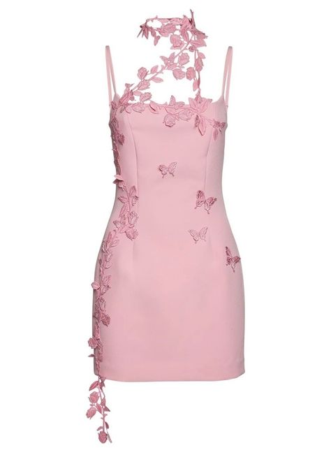 Blumarine Dress, Versace Pink, Floral Embroidered Dress, Butterfly Dress, Luxury Dress, Stage Outfits, Embroidered Dress, Classy Outfits, Pretty Outfits