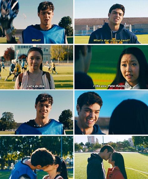 Peter And Laura Jean, Lara Jean Peter Kavinsky, Lara Jean And Peter Kavinsky Aesthetic, Lara Jean And Peter Kavinsky Quotes, To All The Boys I've Loved Before Qoutes, Books Turned Into Movies, Peter K, Movies For Boys, Romantic Movie Quotes