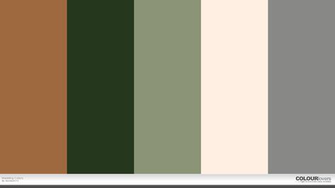 My Wedding Colors: Copper, Forest Green, Sage, Ivory, Gray Wedding Colors Copper, Sage Bedroom, Copper Living Room, Color Schemes Design, Sage Wedding, Green Color Schemes, Green Sage, Forest Green Color, Green Colour Palette