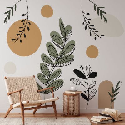 Wall Paint Stamp, Wall Murals Diy, Creative Wall Painting, Diy Wall Painting, Boho Painting, Room Wall Painting, Wall Painting Decor, Bedroom Wall Paint, Wall Murals Painted