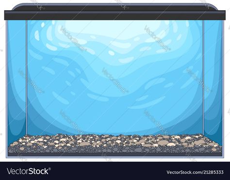 Aquarium Illustration Art, Fish Tank Illustration, Aquarium Drawing, Background Aquarium, Aesthetic Prints, Glass Aquarium, Water Illustration, Box Water, Reference Images