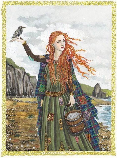 Branwen Goddess, Saint Brigid, Celtic Gods, Celtic Traditions, Celtic Goddess, Celtic Heart, Pagan Art, Celtic Culture, Celtic Mythology