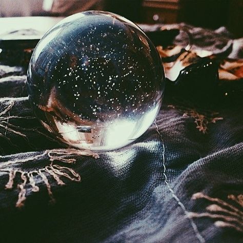 Crystal ball. Scrying. Crystal balls are implements used for a type of Divination known as scrying, which is to see (or know) from afar. Orb Aesthetic, Crystal Ball Aesthetic, Ravenclaw Aesthetic, Magic Crystal, Ball Aesthetic, Crystal Orb, Witch Cottage, Half Elf, Yennefer Of Vengerberg