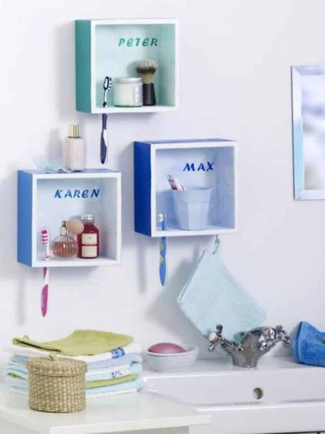 Fun Kids Bathroom Ideas, Glamour Bathroom, Fun Kids Bathroom, Kids Bathroom Design, Practical Bathroom, Budget Bathroom, Organization Tips, Bathroom Kids, Bathroom Shelves