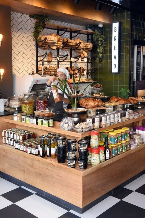 Grocery Design Interior, Gourmet Food Store Retail Design, Local Store Design, Spice Store Interior Design, Grocery Interior Design, Natural Shop Design, Indoor Market Design, Natural Store Interior Design, Charcuterie Shop Design