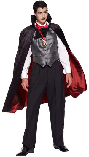 Sink your teeth into this costume! Halloween #DIY costume #Savers #ValueVillage Goodwill Upcycle, Toddler Cape, Dracula Costume, Vampire Cape, Costume Couple, Thrifty Diy, Black Cape, Diy Costume, Unique Costumes