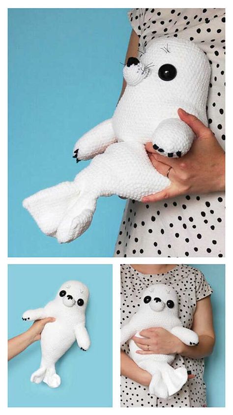 Aesthetic Patterns, Crochet Toys Free, Sock Doll, Crochet Aesthetic, Baby Seal, Crochet Animals Free Patterns, Crochet Amigurumi Free, Fun Crochet Projects, Crochet Animal Patterns