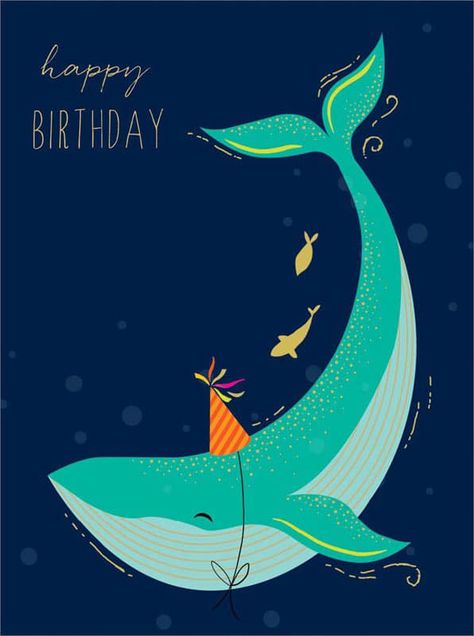 Birthdays Quotes, Birthday Illustrations, Doodle Animals, Happy Birthday Nephew, Happy Bird Day, Whale Birthday, Happy Birthday Illustration, Birthday Greetings Funny, Happy Birthday Art