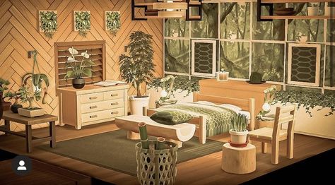 Acnh Bed Rooms Ideas, Animal Crossing Interior Design Bedroom, Acnh Feng Shui Room, Bedroom Acnh Ideas, Acnh Coco House Interior, Acnh 6x6 Room, Small Space Ideas Bedroom, Acnh Main Room Ideas, Living Room Designs Acnh