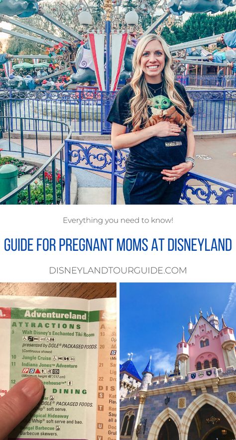 Guide for Pregnant mamas going to Disneyland - Disneyland Resort tips and more Disneyland While Pregnant, Pregnant At Disneyland, Disneyland Outfits Pregnant, Disneyland Maternity Outfit, Maternity Outfits For Disney World, Disney Pregnant Outfit, Disneyland Pregnant, Disney Maternity Outfits, Pregnant Disney Outfit