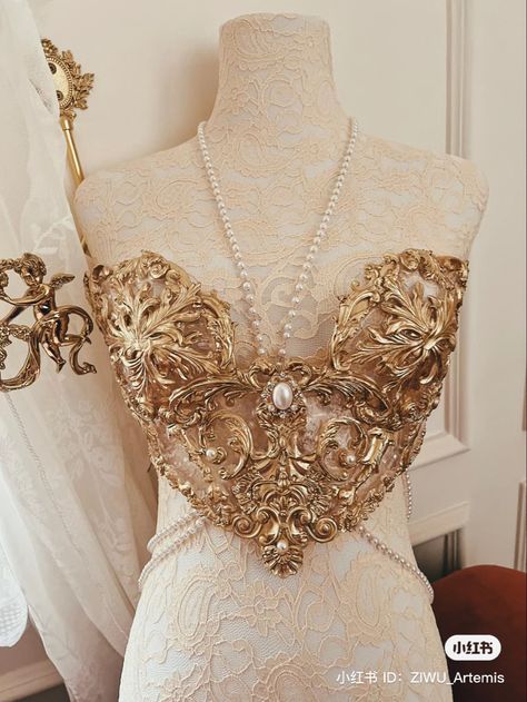 #fashion #aesthetic #outfits #outfitideas #outfitstyle #clothes #corsets #corset Corset Bra Top, Mermaid Corset, Resin Mermaid, Fashion Aesthetic Outfits, Gold Corset, Top Cosplay, Concert Dresses, Festival Outfits Rave, Famous Outfits