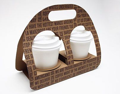 Coffee Cup Holder Concept Packaging Design Coffee Cup, Coffee Holder Packaging, Coffee Cup Holder Ideas, Coffee Cup Holder Diy, Cup Holder Diy, Cup Holder Ideas, Fresh Produce Packaging, Cup Holder Design, Diy Gift Bags Paper