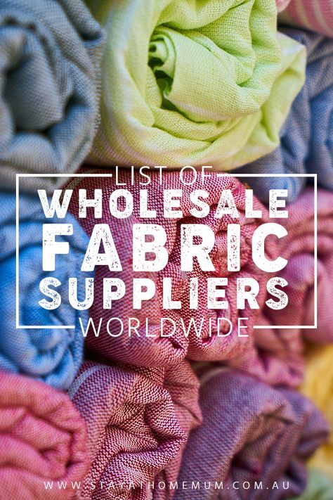 Suppliers Wholesale, Fabric Wholesale, Wholesale Business, Cloth Material, Sewing Business Ideas, Wholesale Fabric Suppliers, Fabric Shops Online, Fabric Outlet, Sewing Business