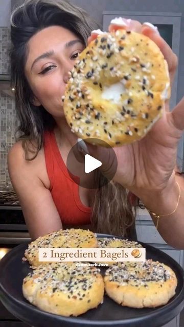 Keto Diet & Recipes on Instagram: "EASY 2 INGREDIENT BAGELS! 🥯 (low carb, gluten free)
By @low.carb.love

Have you ever made homemade bagels!?

Full step by step is on my YouTube channel “lowcarblove” or click the link in my bio!

All you need is:
Almond flour
Greek yogurt
Optional: egg wash, seasonings of choice

I topped mine with everything but the bagel seasoning but sesame and onion are great options too..These were so fun to make and tasted so good! 😍

(Check link in bio for low carb recipes Cookbook)" 2 Ingredient Bagels, Low Carb Love, Everything But The Bagel Seasoning, Low Carb Bagels, Fakeaway Recipes, Everything But The Bagel, Healthy Low Carb Dinners, Keto Bagels, Bagel Seasoning