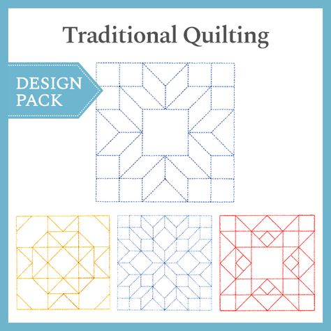 Traditional Quilt Block Patterns, Handi Quilter, Block Patterns, Traditional Quilts, Embroidery Library, Quilt Block Patterns, Quilt Block, Flowers Nature, Quilt Ideas