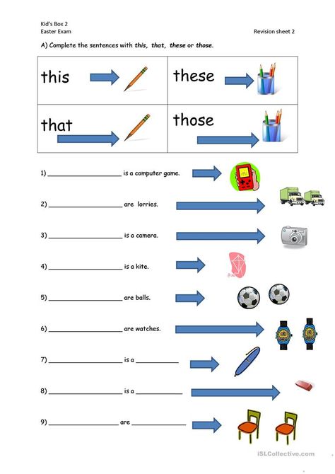 Demonstrative Pronouns, English Grammar For Kids, English Worksheets For Kindergarten, Grammar For Kids, Teaching English Grammar, Learning English For Kids, English Grammar Worksheets, English Worksheets For Kids, English Language Teaching