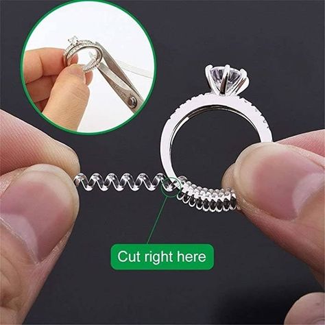 Ring Adjuster, Ring Size Adjuster, 15 Rings, Ring Spacer, Resize Ring, Beading Cord, Ring Guard, Plastic Ring, Jewelry Making Tools