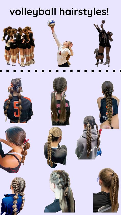 Football Hairstyles, Cute Volleyball Hairstyles, Cute Sporty Hairstyles, Hairstyle Examples, Softball Hairstyles, Easy Hairstyles For Thick Hair, Easy Hair Cuts, Hair Inspiration Long, Sport Hair