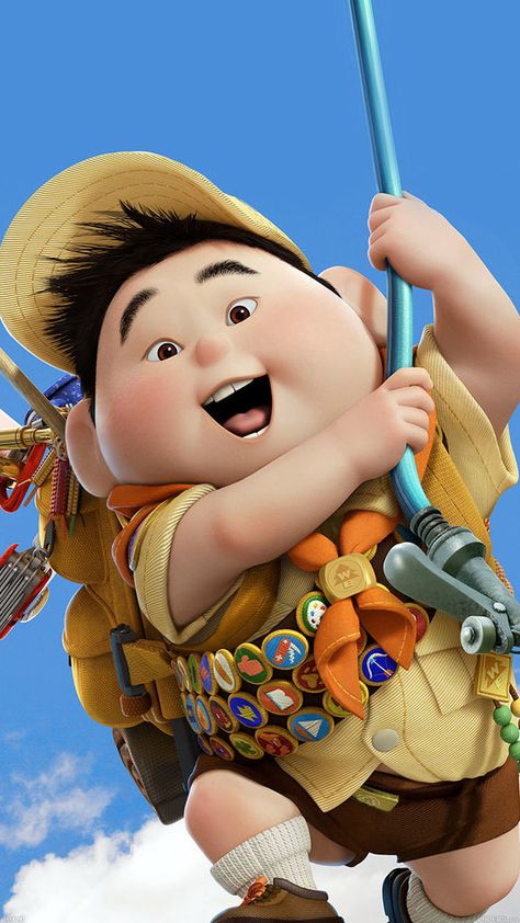 Disney Iphone Wallpapers, Russel Up, Disney Movie Up, Up Pixar, Up The Movie, Wilderness Explorer, Disney Quote, Disney Wallpapers, Disney Pixar Movies