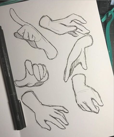 Hand Practice, Drawing Hands, Anime Hands, Hand Drawing Reference, Hand Reference, Anatomy Drawing, Art Tutorials Drawing, Sketchbook Art Inspiration, Drawing Base