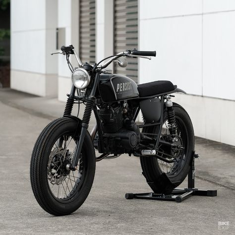 Street Tracker Motorcycle, Cb 100, Desert Sled, Tracker Motorcycle, Build A Bike, Motorcycle Shop, Bike Exif, Motorcycle Culture, Scrambler Motorcycle