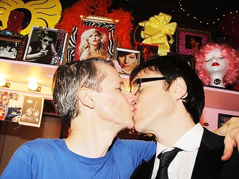 HEDWIG co-creators John Cameron Mitchell and Stephen Trask John Cameron Mitchell, Origin Of Love, Cameron Mitchell, Opening Night, Yuri On Ice, Bright Stars, Musical Theatre, Old Photos, Cool Kids