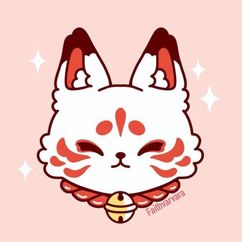 Little Kitsune drawing! I decided to combine some features between the two kitsune so put up on my story. Here the finally friend!💕 • • •… Japanese Animals, Animal Drawings, Drawings, Red, Animals, Pink