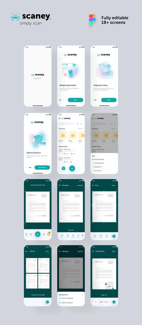 UI Kit Template App Design Trends, Scan App, Portable Scanner, Digital Design Trends, Scanner App, Ecommerce Website Template, App Home, Organization Apps, Mobile Ui Design