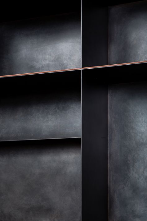 Bronze Shelves, Black Steel Texture, Black Metal Shelving, Black Metal Furniture, Black Metal Shelves, Black Metal Texture, Black Metal Material, Metal Book Shelf, Steel Bookcase