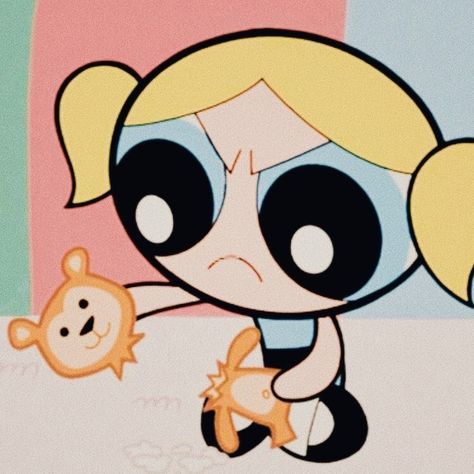 Bubbles Icon, Powerpuff Bubbles, Power Puff Girls Bubbles, Profile Pictures For Discord, Super Nana, Cartoon Pfp, Powerpuff Girls Wallpaper, Discord Pfps, Ppg And Rrb