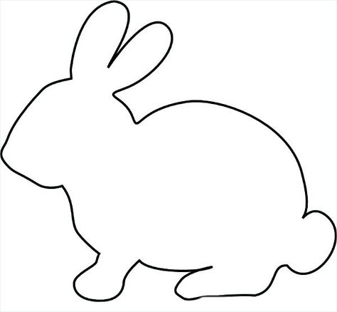 600x555 Bunny Outline Printable Bunny Face Printable Bunny Silhouette Easter Bunny Template, Animal Outline, Bunny Templates, Easter Templates, Animal Templates, Applique Templates, Easter Colouring, Easter Art, Easter Printables