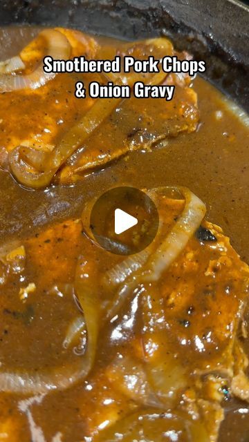 Katie Cross on Instagram: "Smothered Pork Chops & Onion Gravy! Southern Style!! 🔥🔥 #dinner #easydinner #quickmeals #porkchops #southernstyle" Egg Custard Recipes, Smothered Pork Chops Recipe, Pork Gravy, Pork Chops And Gravy, Smothered Pork, Pork Chop Dinner, Crockpot Pork Chops, Smothered Pork Chops, Juicy Pork Chops