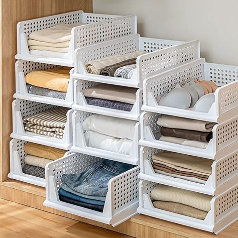 Storage Bin Ideas Bedroom, Wardrobe Organiser, Basket Drawer, Closet Storage Drawers, Rack Closet, Full Bathroom Remodel, Wardrobe Organisation, Clothes Closet Organization, Closet Renovation