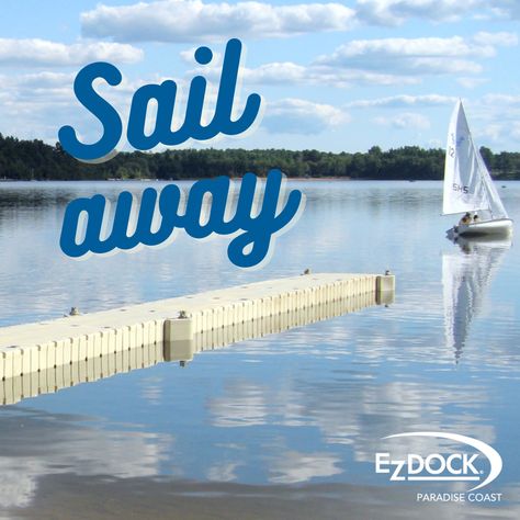 Sail away from your EZ Dock with confidence in knowing it will welcome you back when it is time to dock! Let our floating docks be your connection to the water around you! #EZDock #Dock #DockLife #FloatingDock #HangOut #Kayak #Kayaking #Waterfront Ez Dock, Floating Docks, Floating Dock, Hanging Out, Kayaking, Sailing, Paradise, Floating, With Confidence