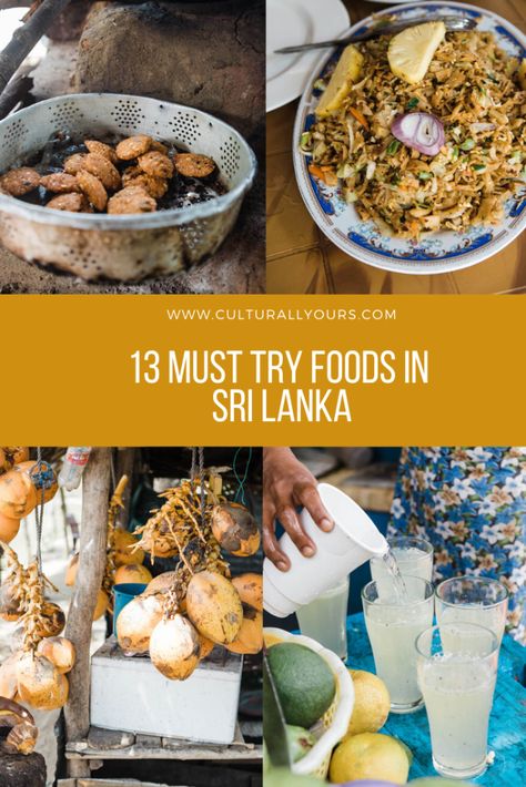 13 Foods To Try When Traveling To Sri Lanka By CulturallyOurs Sri Lanka Street Food, Sri Lankan Street Food, Sri Lanka Food Recipes, Sri Lanka Restaurant, Sri Lanka Recipes, Build A Floating Bed, Sri Lanka Aesthetic, Sri Lanka Food, Sri Lanka Itinerary