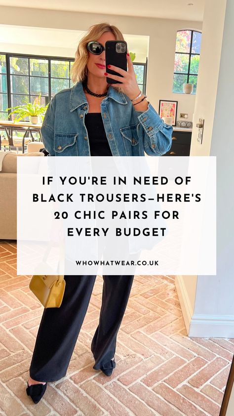 We've sought out the best black trousers for women so you don't have to. See the chicest options on the high street and from luxury labels right here. Classic Style Icons, Best Ankle Boots, Trousers For Women, Satin Trousers, Wide Trousers, Autumn Outfits, Lace Camisole, Wool Trousers, Black Tie Event