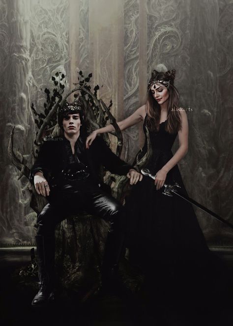 “All the more reason not to allow myself that luxury. You made me the High King, Jude. Let me be the High King.” “Marry me,” he says. “Become the Queen of Elfhame.” #judeduarte #cardangreenbriar #thecruelprince #hollyblack | REPOST = CREDIT | ig: alask.arts Alaska Art, Maxon Schreave, Holly Black Books, Queen Of Nothing, Fantasy Couples, Holly Black, Fictional World, Book Boyfriends, Sarah J Maas