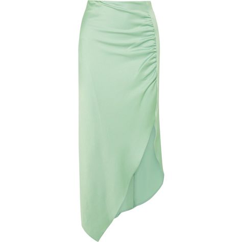 Mint Satin Dress, Green Satin Skirt, Mint Green Skirt, Mint Green Skirts, Skirts Satin, Mint Skirt, Satin Skirts, Skirts Green, Japanese English