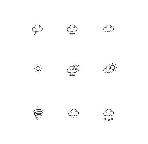 Small Cloud Tattoo, One Line Tattoo, Airplane Tattoos, Cactus Tattoo, Self Love Tattoo, Cloud Tattoo, Small Pretty Tattoos, Petite Tattoos, Small Hand Tattoos