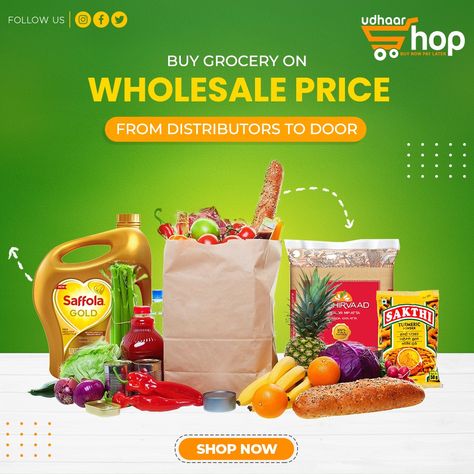 Supermarket Poster Design Grocery Store, Grocery Store Creative Ads, Grocery Store Flyer Design, Grocery Ads Creative, Grocery Poster Design, Online Grocery Ads, Grocery Banner, Grocery Poster, Supermarket Advertising