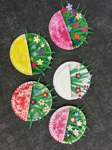 Easy Spring Crafts, Påskeaktiviteter For Barn, Spring Arts And Crafts, Spring Crafts Preschool, April Crafts, Toddler Arts And Crafts, Spring Preschool, Preschool Arts And Crafts, Spring Crafts For Kids