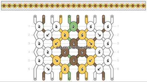 Friendship bracelet tutorial Bracelet Patterns With 6 Strings, Yellow Friendship Bracelet Pattern, Friendship Bracelet Sunflower, Half And Half Bracelet Patterns, Sunflower Bracelet Diy, Duck Friendship Bracelet Pattern, Fruit Friendship Bracelet Pattern, Sun Friendship Bracelet Pattern, Cool Friendship Bracelets Patterns Easy
