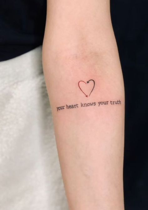 Heart truth tattoo