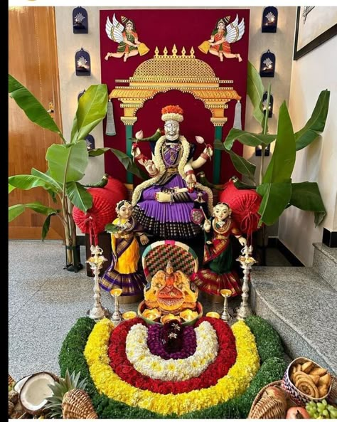 Varamahalakshmi Decoration Ideas, Ganesh Making, Varalaxmi Pooja Decoration, Varalakshmi Decoration, Venkateswara Swamy Images Hd, Venkateswara Swamy Images Hd 1080, Venkateswara Swamy Images, God Frame, Festival Decoration Ideas