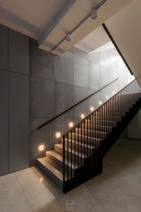 Interior design of the construction company office :: Behance Office Staircase Design, Staircase Wall Design, Staircase Interior Design, Staircase Wall Decor, Company Office, Stairs Design Interior, Reception Desk Design, Office Interior Design Modern, Warehouse Design