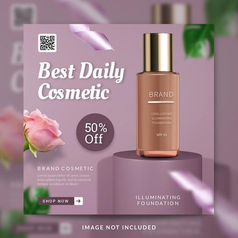 Best daily skin care product promotion s... | Premium Psd #Freepik #psd #banner Product Promotion, Beauty Parlour, Skin Care Product, Graphic Design Photoshop, Design Photoshop, Beauty Parlor, Daily Skin Care, Cosmetics Brands, Graphic Design Tutorials