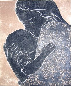 Mother and child VII Mutterschaft Tattoos, Mother Art, Birth Mother, Madonna And Child, Contemporary Modern Art, Monoprint, Mother Mary, Pics Art, A Drawing