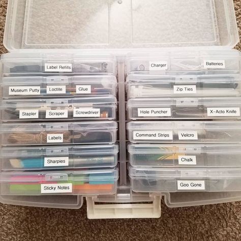 Photo Storage Boxes Classroom, Collage Storage, Basement Craft Rooms, Kindergarten Classroom Setup, Diy Drawer Organizer, Photo Box Storage, Lego Organization, Board Game Storage, Sticker Organization