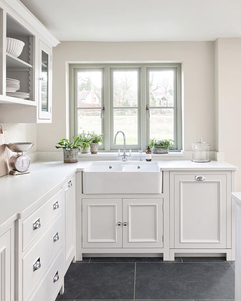 Neptune on Instagram: “While you can choose any colour you like for your Neptune kitchen with our bespoke paint service, each collection comes as ‘standard’ in…” Neptune Kitchens, Neptune Kitchen, Window Kitchen, Sink Kitchen, Country Interior, Classic Kitchen, White Paint Colors, Classic Kitchens, Kitchen Diner